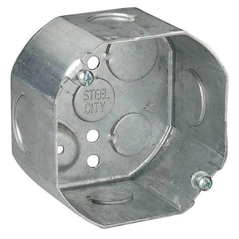 steel city 4 octagon box|Steel City 4 in. Octagon Outlet Box, Steel, Drawn, 2.